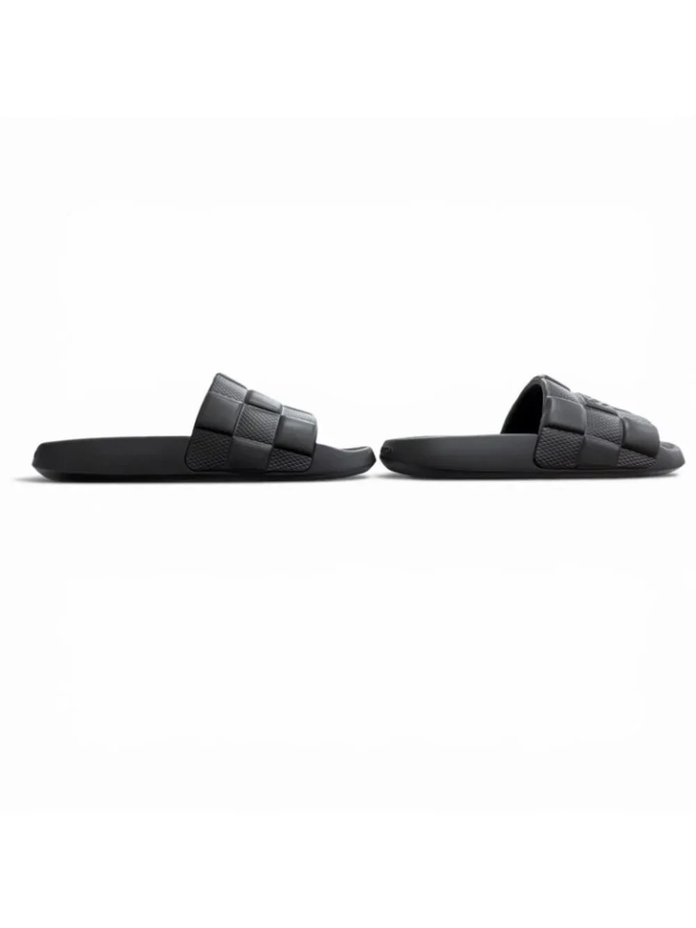 Louis Vuitton LV Waterfront Line Rubber Damier Slide Sandals Black 8